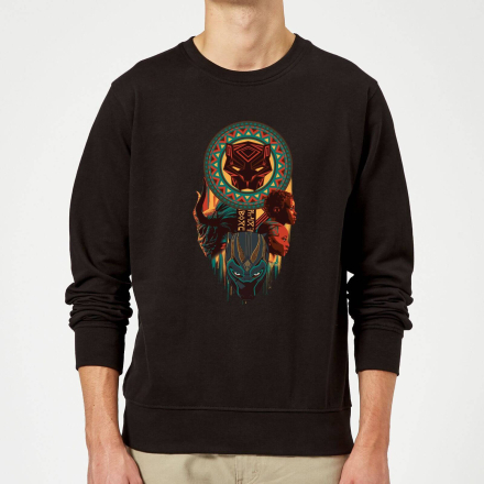 Black Panther Totem Sweatshirt - Black - XXL