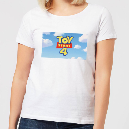Toy Story 4 Clouds Logo Women's T-Shirt - White - M - White