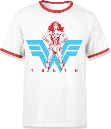 Wonder Woman Truth Unisex Ringer T-Shirt - White - XL - White