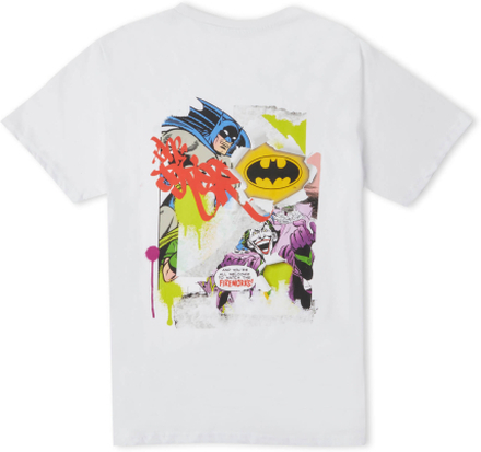 Batman Collage Unisex T-Shirt - White - L - White
