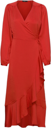 Slkarven Dress Ls Dresses Cocktail Dresses Rød Soaked In Luxury*Betinget Tilbud