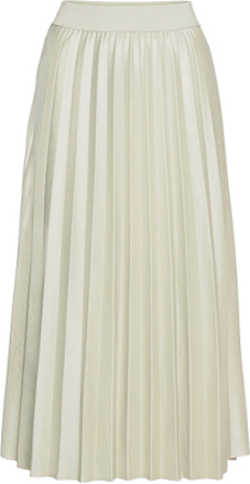 Vinitban Skirt - Noos Skirts Pleated Skirts Creme Vila*Betinget Tilbud