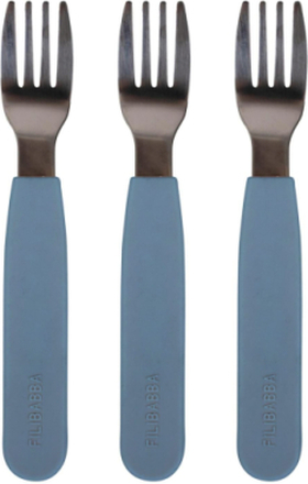 Silic Knife 3-Pack - Powder Blue Home Meal Time Cutlery Blå Filibabba*Betinget Tilbud