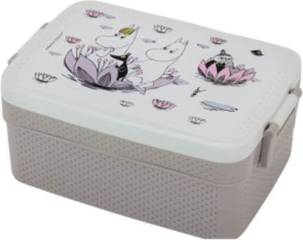 Moomin, Lunchbox, Purple Home Meal Time Lunch Boxes Grå Rätt Start*Betinget Tilbud