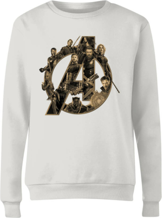 Marvel Avengers Infinity War Avengers Logo Women's Sweatshirt - White - XL