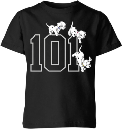 Disney 101 Dalmatians 101 Doggies Kids' T-Shirt - Black - 7-8 Years
