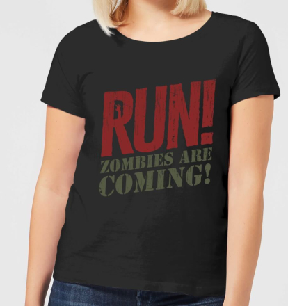 RUN! Zombies Are Coming! Women's T-Shirt - Black - 3XL - Black