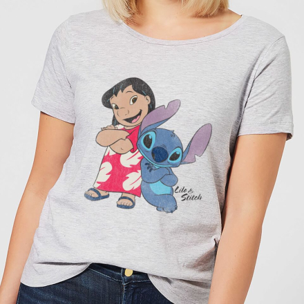 Disney Lilo & Stitch Classic Damen T-Shirt - Grau - M