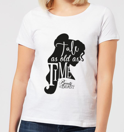 Disney Beauty And The Beast Princess Belle Tale As Old As Time Women's T-Shirt - White - L - White