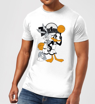 Space Jam Bugs And Daffy Tune Squad Men's T-Shirt - White - L