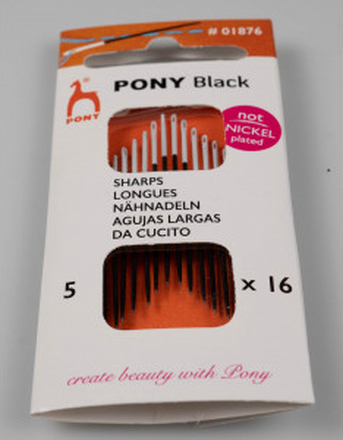 Pony Black Synl Str. 5 - 16 styck