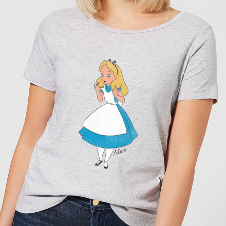 Disney Alice im Wunderland Surprised Alice Damen T-Shirt - Grau - L