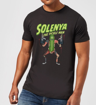 Rick and Morty Solenya Men's T-Shirt - Black - XL