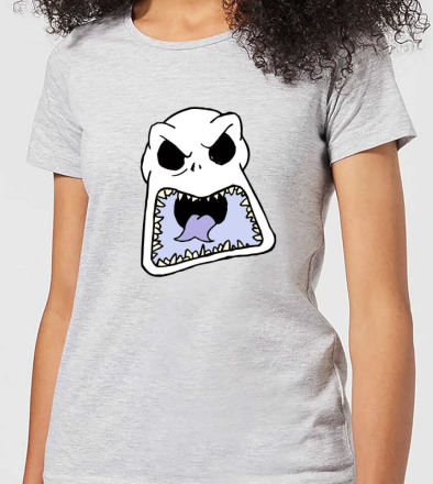 Nightmare Before Christmas Jack Skellington Angry Face Women's T-Shirt - Grey - L