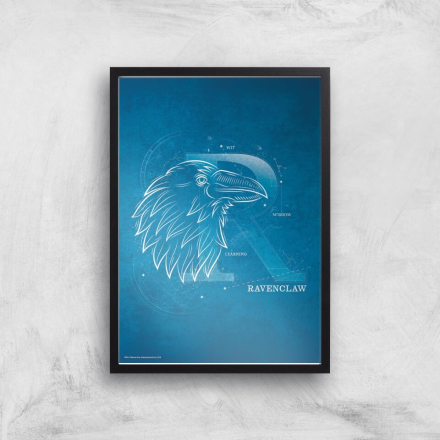 Harry Potter Ravenclaw Giclee Art Print - A3 - White Frame