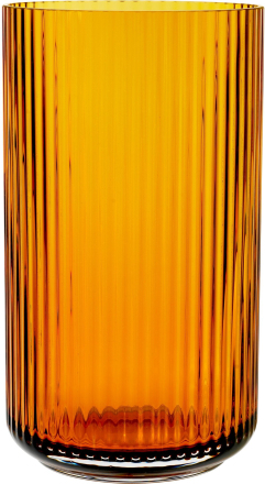 Lyngby Porcelæn Lyngbyvasen 31 cm., glass - amber