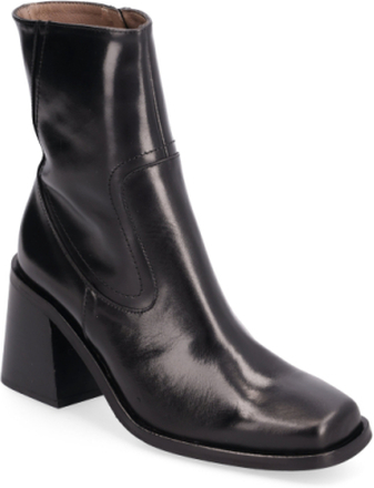 Carlota Shoes Boots Sock Boots Ankle Boot - Heel Svart Wonders*Betinget Tilbud