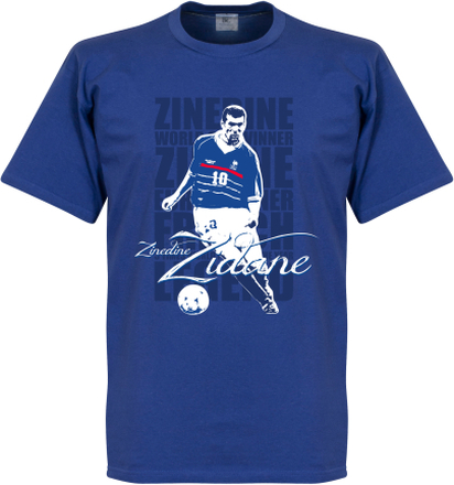 Zinedine Zidane Legend T-Shirt - Blauw - Kinderen - 10