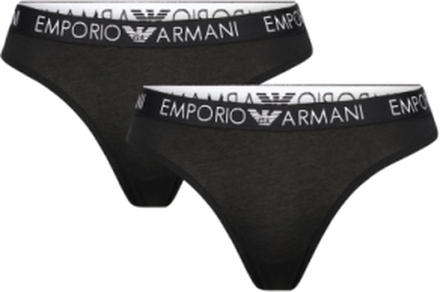 Ladies Knitted Bi-Pa G-streng Undertøj Black Emporio Armani