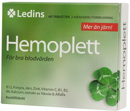 Hemoplett 60 tabletter