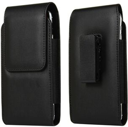 6,3 tommer Universal clip-on taljetaske Kortholder pose Læder telefoncover til iPhone 11/11 Pro/XR/X