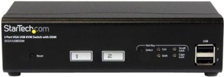 Startech 2 Port Usb Vga Kvm Switch With Ddm Fast Switching And Cables