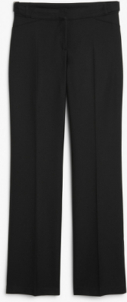 Low waist tailored trousers - Black
