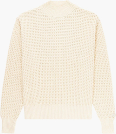 Aimé Leon Dore - Mockneck Waffle Knit Sweater - Hvid - XL