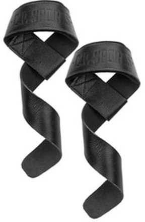 Padded Leather Lifting Straps, black, C.P. Sports