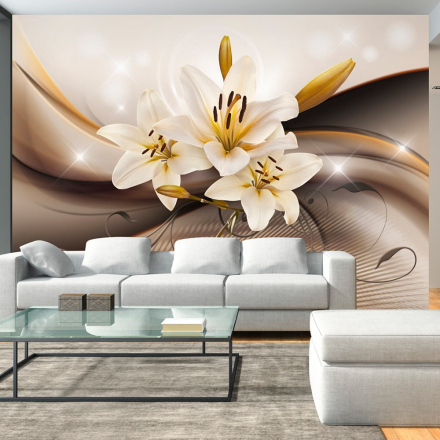 Fototapet - Golden Lily - 350 x 245 cm