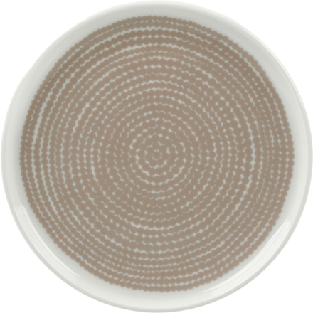 Marimekko - Siirtolapuutarha asjett 13,5 cm hvit/beige