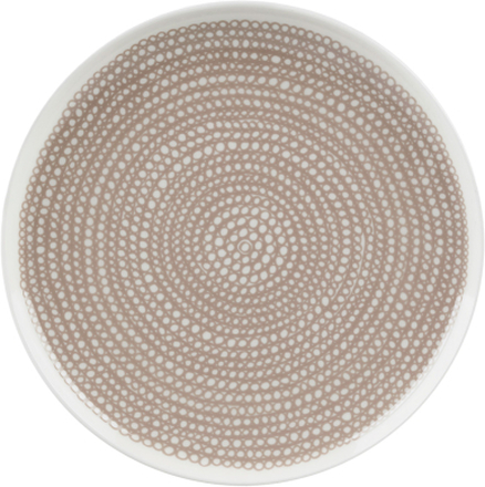Marimekko - Siirtolapuutarha tallerken 25 cm hvit/beige