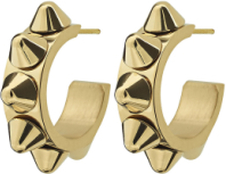 Peak Creoles S Accessories Jewellery Earrings Hoops Gold Edblad