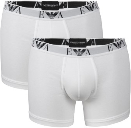 Armani Stretch Cotton Boxers 2P Hvid bomuld X-Large Herre