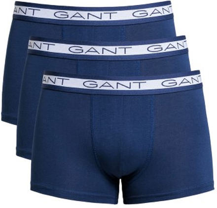 Gant Kalsonger 3P Basic Cotton Trunks Marin bomull X-Large Herr