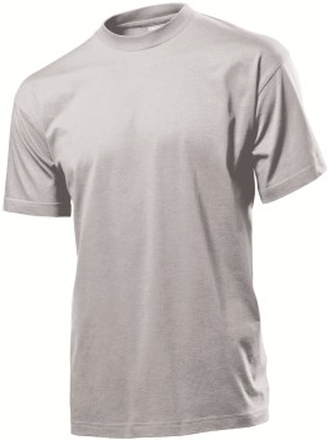 Stedman Classic Men T-shirt Ljusgrå bomull Medium Herr