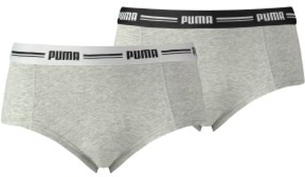 Puma Truser 2P Iconic Mini Shorts Grå Medium Dame