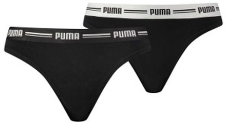 Puma Truser 2P Iconic Solid String Svart Medium Dame