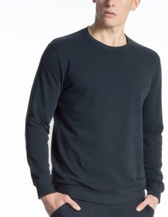 Calida Remix Basic Sweatshirt Mörkblå bomull Medium Herr