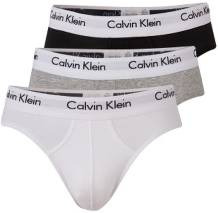 Calvin Klein 3P Cotton Stretch Hip Brief Flerfarvet bomuld Large Herre