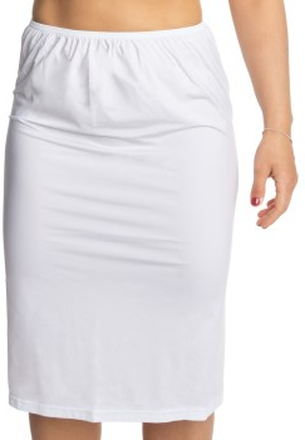 Trofe Slip Skirt Long Hvit XX-Large Dame