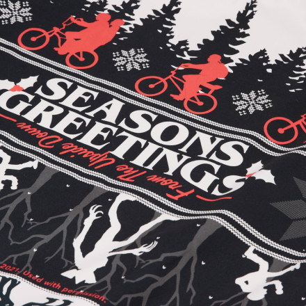 Stranger Things Seasons Greetings From The Upside Down Christmas Santa Sack