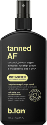Tanned Af Intensifier Deep Tanning Dry Spray Oil Beauty WOMEN Skin Care Sun Products Self Tanners Mists Nude B.Tan*Betinget Tilbud