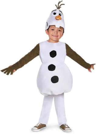Olaf - Lisensiert Disney Frozen Kostyme til Barn - 3-4 ÅR