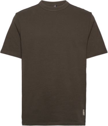 Nelson Organic Tee Ss T-shirts Short-sleeved Kakigrønn Fat Moose*Betinget Tilbud
