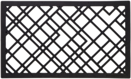 Doormat Rubber, 75X45 Cm Home Textiles Rugs & Carpets Door Mats Multi/mønstret Tica Copenhagen*Betinget Tilbud
