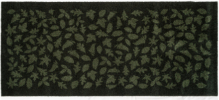 Floormat Polyamide, 130X90 Cm, Leaves Design Home Textiles Rugs & Carpets Hallway Runners Green Tica Copenhagen