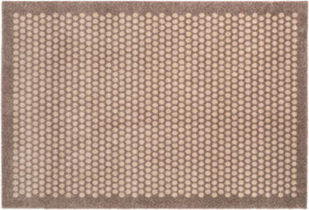 Floormat Polyamide, 130X90 Cm, Dot Design Home Textiles Rugs & Carpets Door Mats Beige Tica Copenhagen