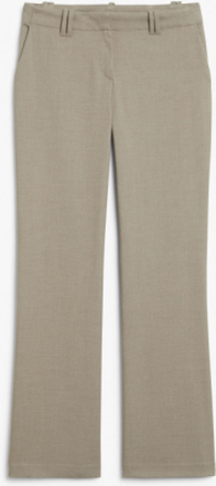 Low waist tailored bootcut trousers - Brown