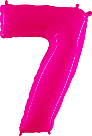 Sifferballong Neon Rosa - Siffra 7